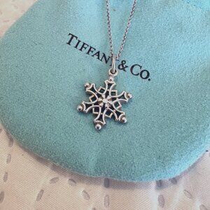 Tiffany & Co. Snowflake Necklace - RARE, DISCONTINUED